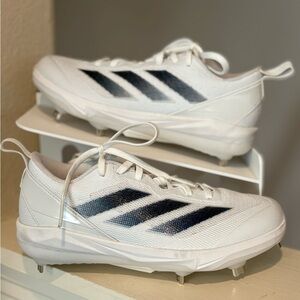 Adidas Adizero Instinct TP White Black Softball Cleats IH3468 Women's Size 5.5
